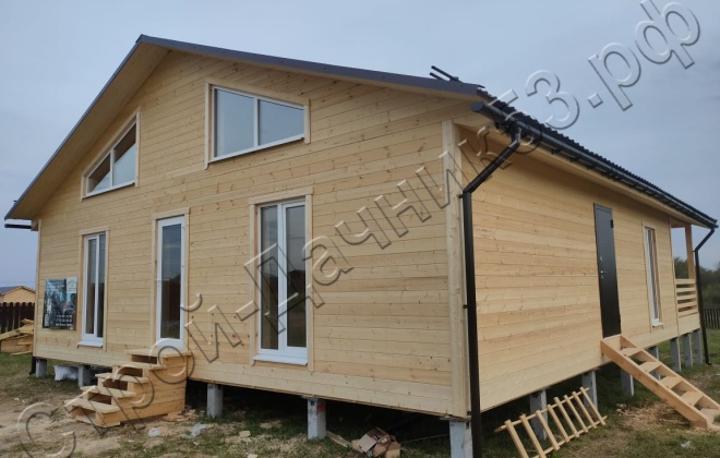 4 Каркасно-щитовой 13х10м, 130 М², Тверская область, Конаковский район, КП Экопарк Завидово. (6)